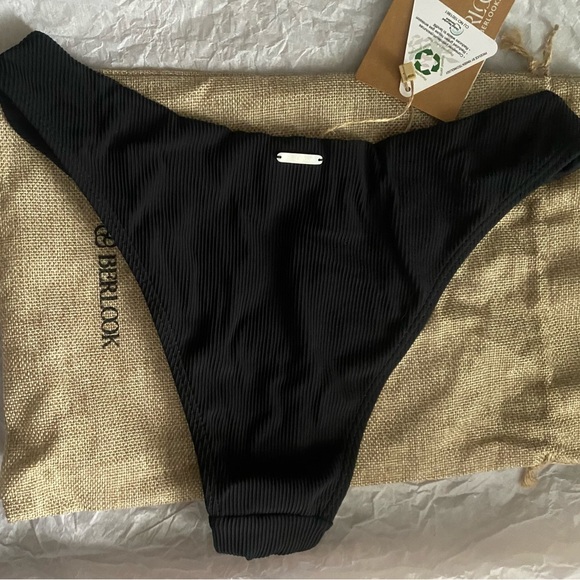 Black ribbed bikini bottom - Picture 3 of 5